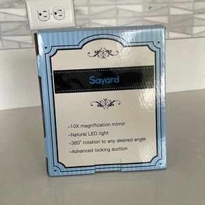 Sayard 10x Magnifying Lighted Mirror